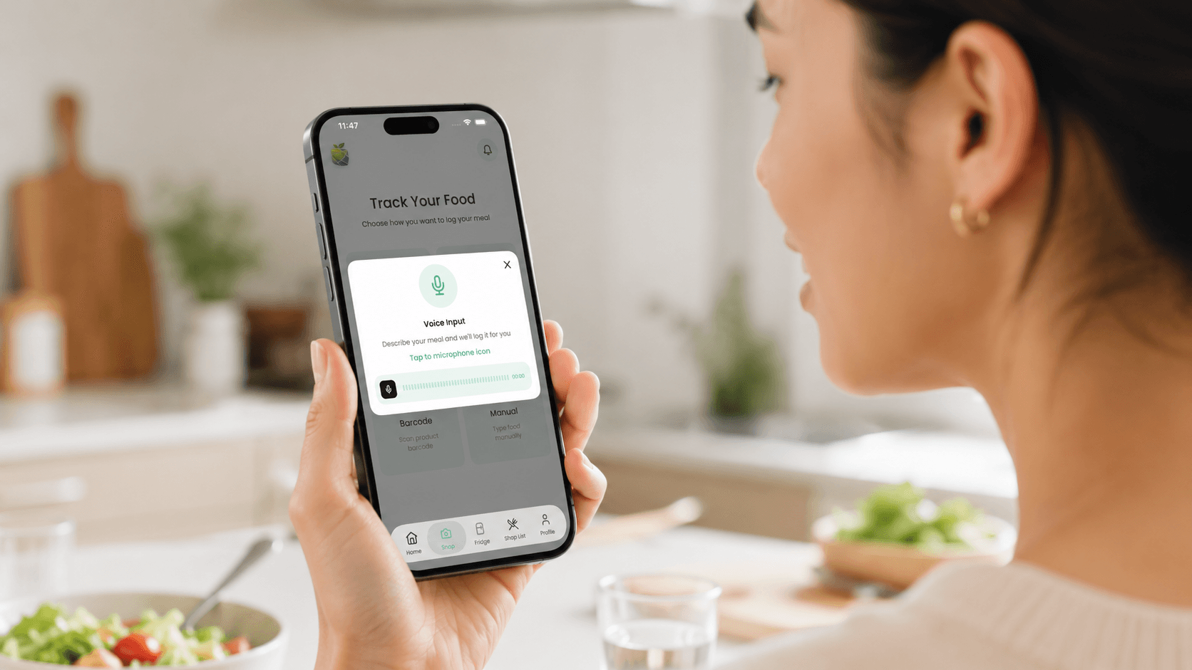 Log by voice